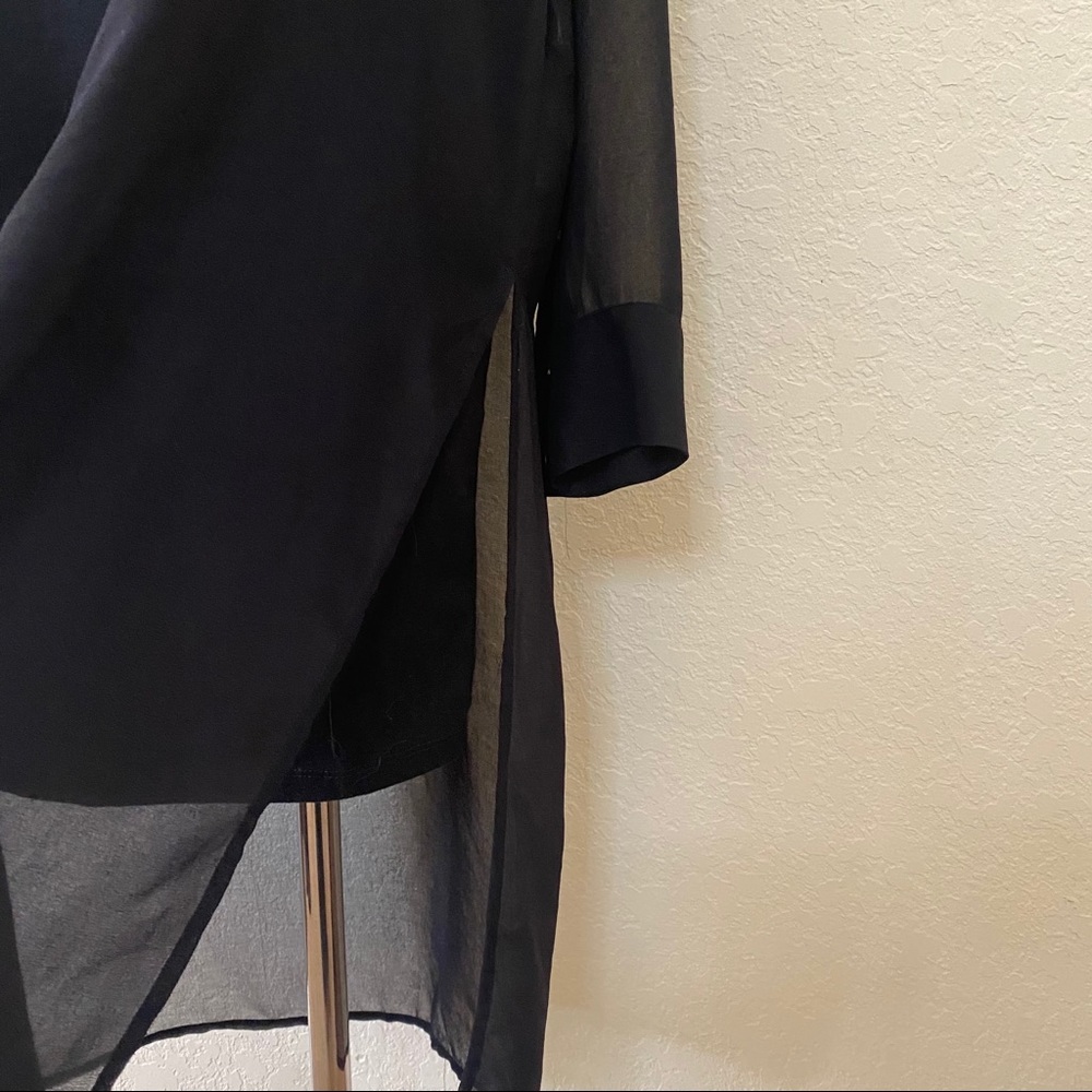 Sheer Button-Down Slipover - image 4